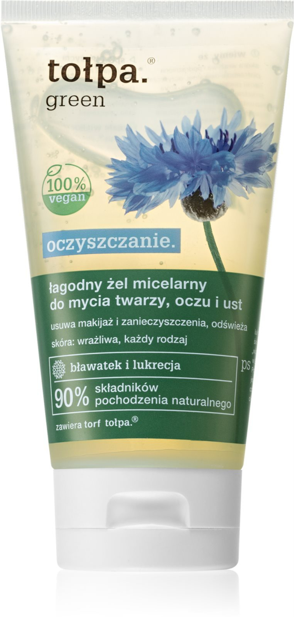 Tołpa Green Cleaning - очищающий гель для лица и области вокруг глаз /   150  ml  / GTIN 5900107009522