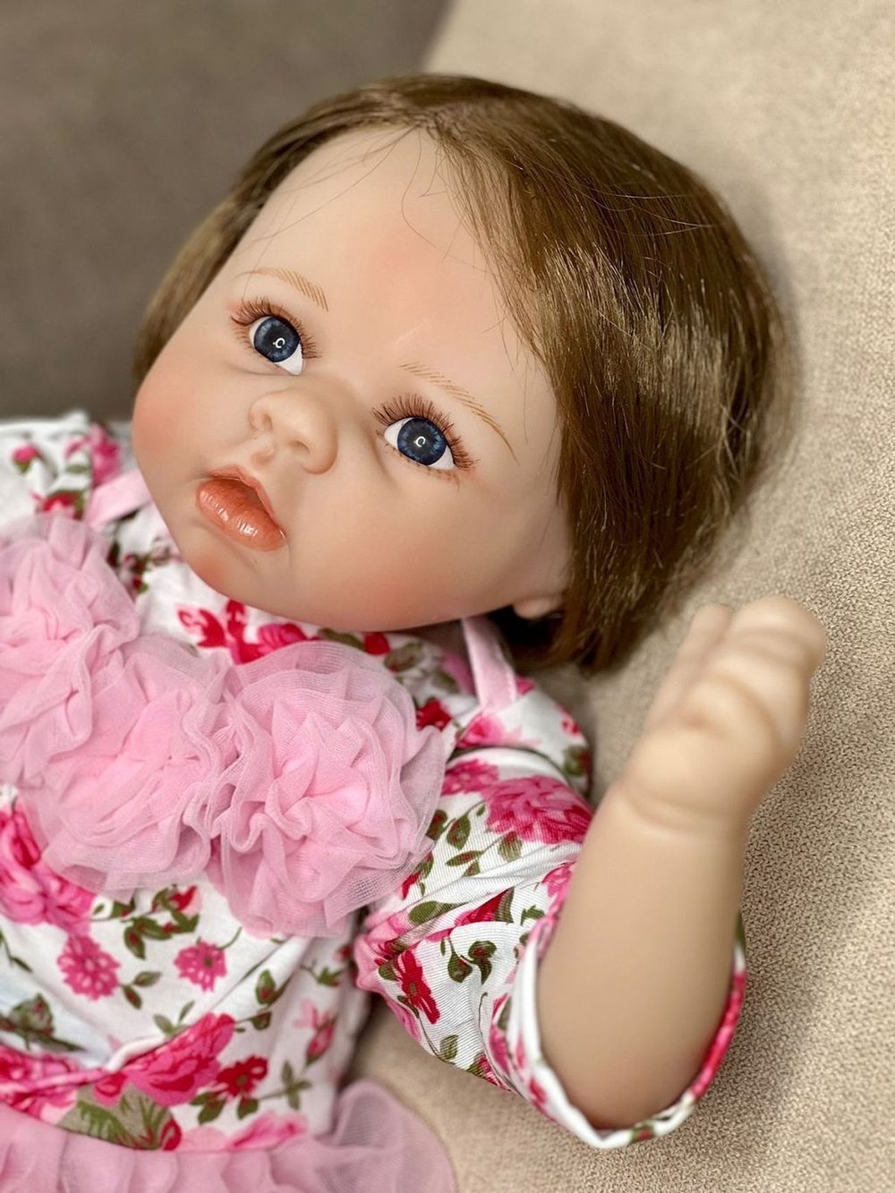 Кукла Реборн мягконабивная 55см в пакете (FA-184)