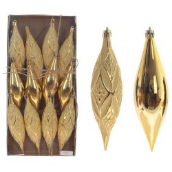 GAEM Набор из 12шт Украшение новогоднее "Капля", L4 W4 H15 см