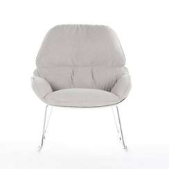 Кресло Bay, светло-серая ткань