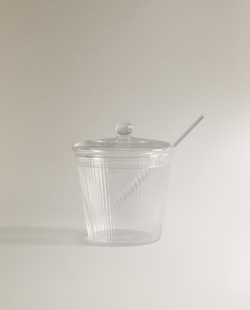 Zara Home сахарница из боросиликатного стекла, цвет прозрачный, 11.5 см