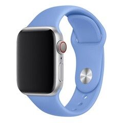 Силиконовый ремешок Sport Band 38 мм / 40 мм / 41 мм для Apple Watch (Голубой)