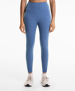 OYSHO Легинсы Comfortlux с высокой талией и окантовкой длиной 65 см до щиколотки, синий