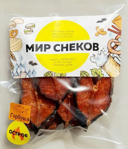 Ломтики Горбуши сушено-вяленый в остром соусе (4 шт.)