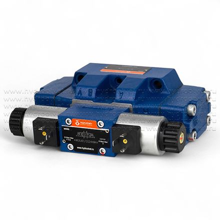 4WEH16H7X/6EG24N9K4 - Гидрораспределитель с электроуправлением Ду16 схема H (14), напряжение G24, каналы управления X и Y - внешние