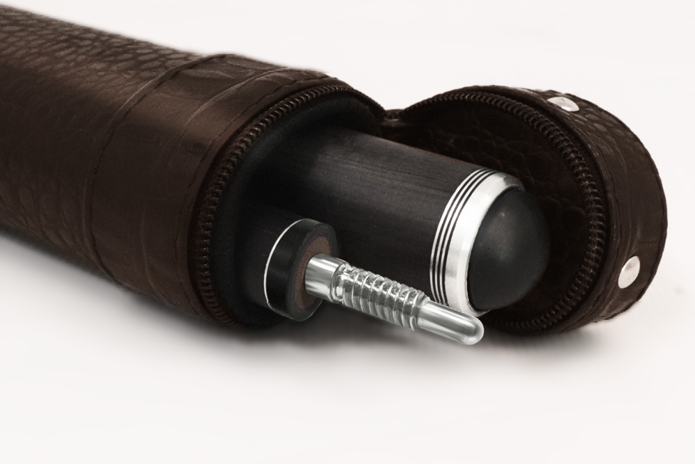 Тубус на 1 кий Perfect (1 карман) (коричневый crocodile)