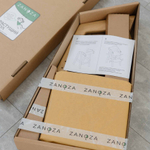 Растущий стул: натуральный дуб, белое сиденье