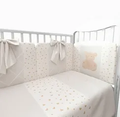 Набор в кровать для новорожденных Lollycottons Marsel, Кремовый