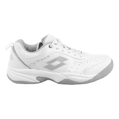Женские теннисные кроссовки Lotto VIII SI Indoor Carpet Shoe Women - White, Silver