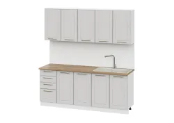 Кухонный гарнитур Милена 2,0м(белый\белый арт), Интерьер Центр, г. Пенза