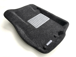 Коврики салона для PEUGEOT 4007 / MITSUBISHI Outlander XL/3 (2006-2015-)/Citroen C-Crosser Euromat 3D Business серые. Арт. EMC3D-003609G