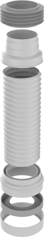 УДЛИНИТЕЛЬ ГИБКИЙ ДЛЯ УНИТАЗА АРМИРОВАННЫЙ 220-360 ММ AQUANT