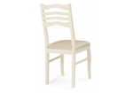 Стул деревянный Woodville Амадиу бежевый, ножки белые