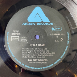 Винтажная виниловая пластинка LP Bay City Rollers It's A Game (Germany 1977)