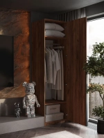 Шкаф Распашной Коричневый 61х220x52,5 SOHO