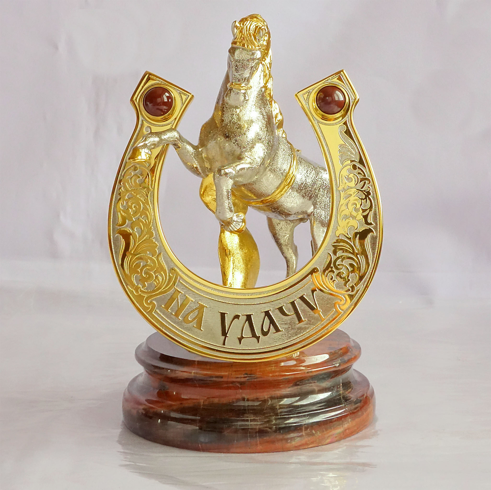 Подкова "На счастье". Яшма