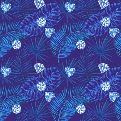 Пальма, монстера и кристаллы