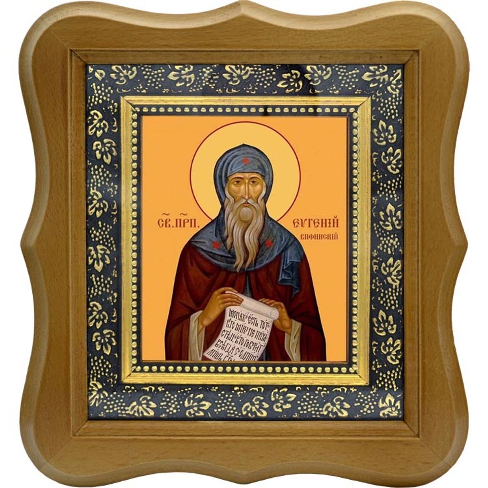 Евгений Вифинский преподобный. Икона на холсте.