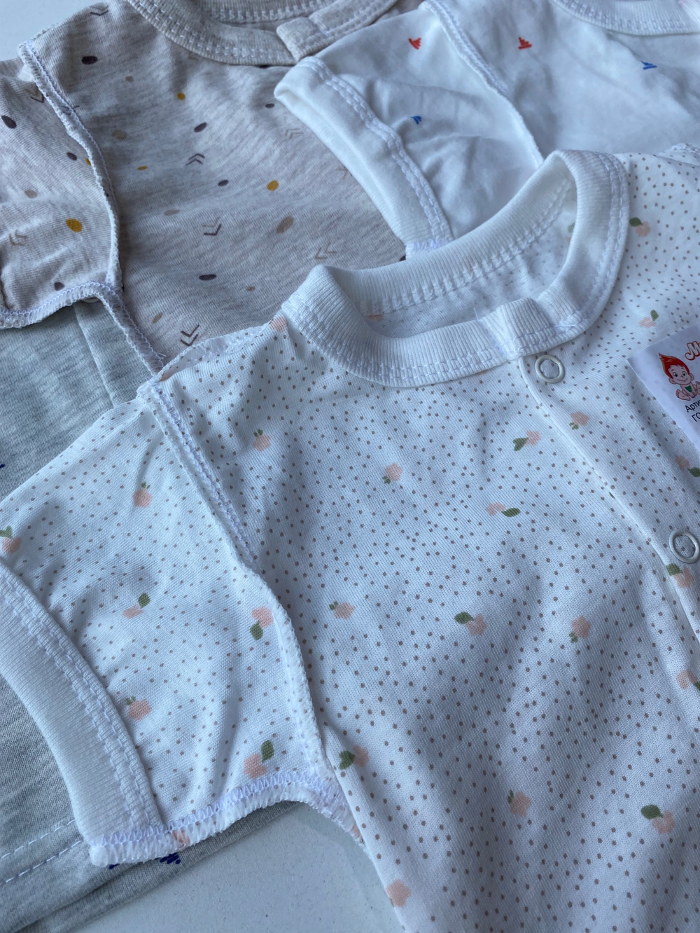 Кофта Горошек (Малышеево) кулир Арт: 0101К (Размер: 62)