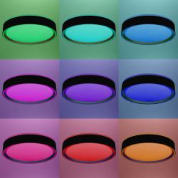 Citilux BOSS CL751251G LED RGB Светильник с пультом Чёрный с Золотом