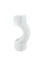 Обводное колено с муфтой короткое PPR 32,  белый, РТП (70/10)