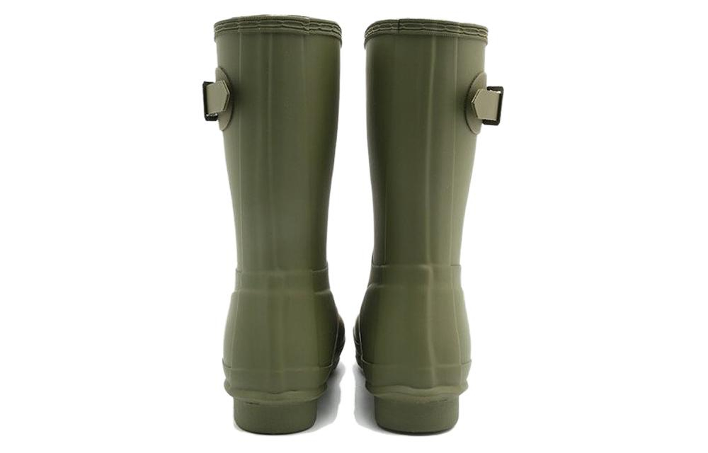 HUNTER Waterproof And Wear resistant Rain Boots Women"s Green