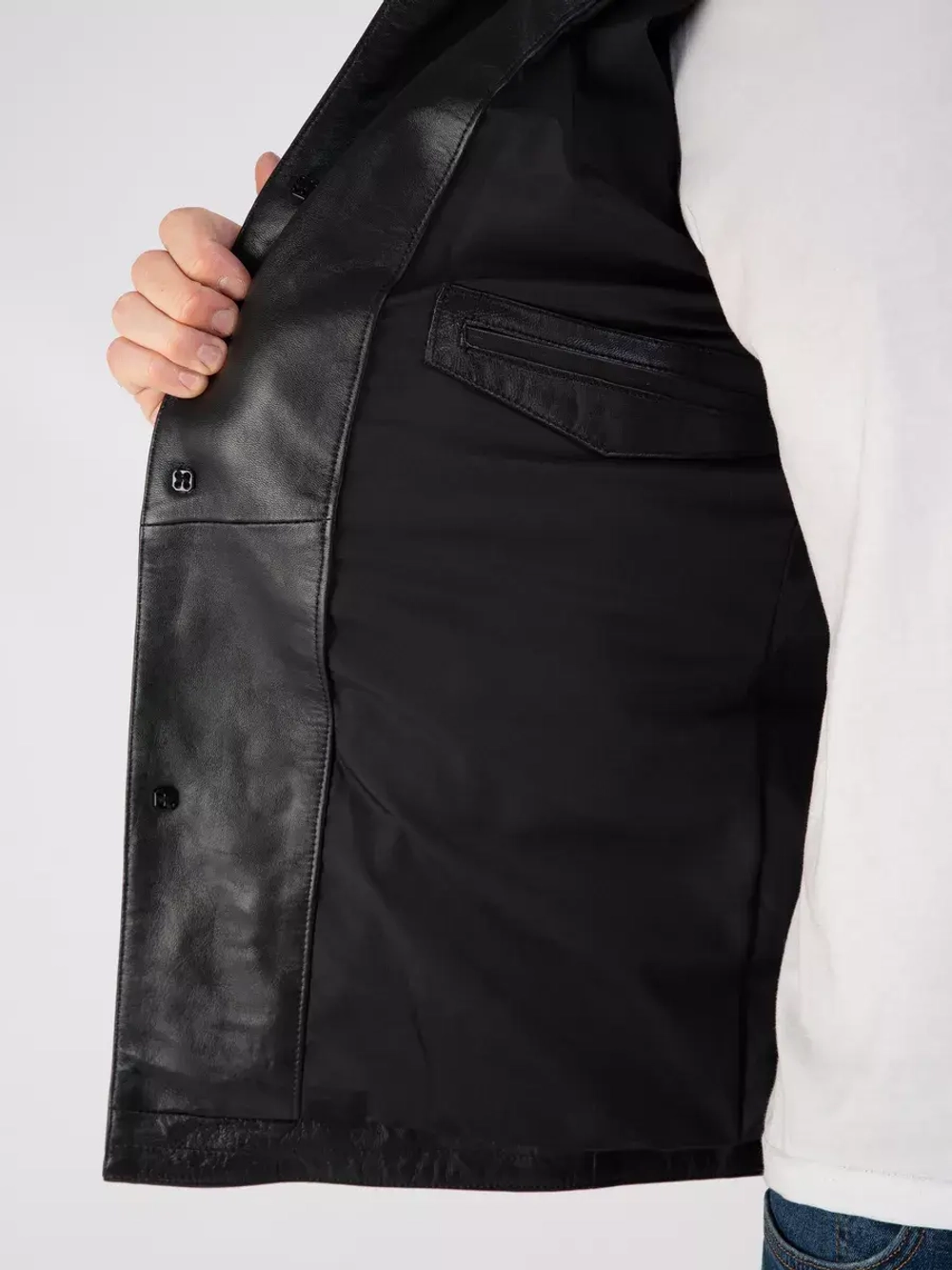 Куртка весна кожаная натуральная