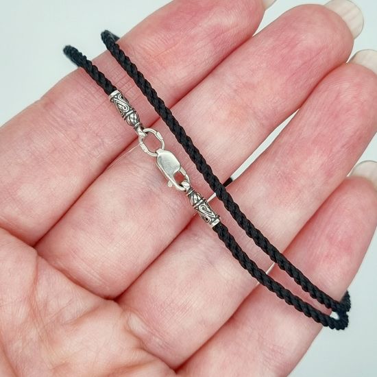 Гайтан текстильный черный 1,8 мм