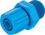 Штуцер ниппельный с накидной гайкой Festo CK-1/8-PK-4-KU (комплект 10 шт)