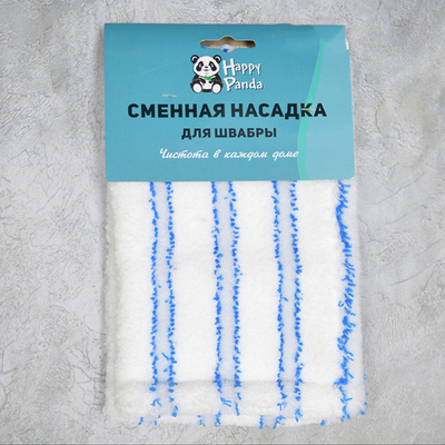 Насадка для швабры из микрофибры 44*14см "Happy Panda"