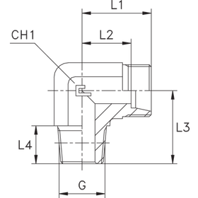 Штуцер FC90 DL10 BSPT 1/8 (корпус)
