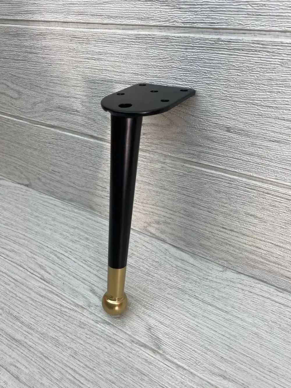 Ножки черные с золотым шариком высота 20 см 4 штуки