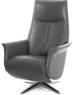Кресло реклайнер Relax LOTUS ELECTRO NEW 4092D, натуральная кожа, (088 IRON GREY)