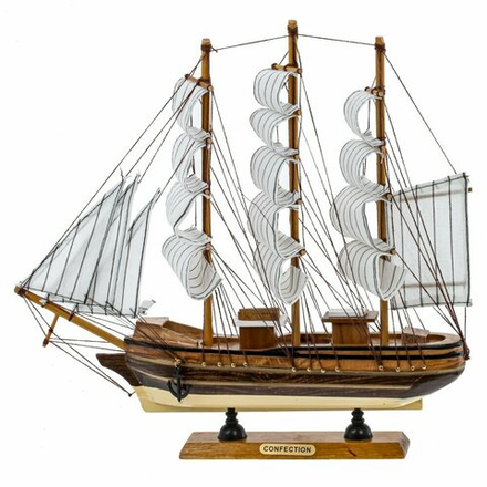 GAEM Изделие декоративное "Корабль", L33 W7 H31 см