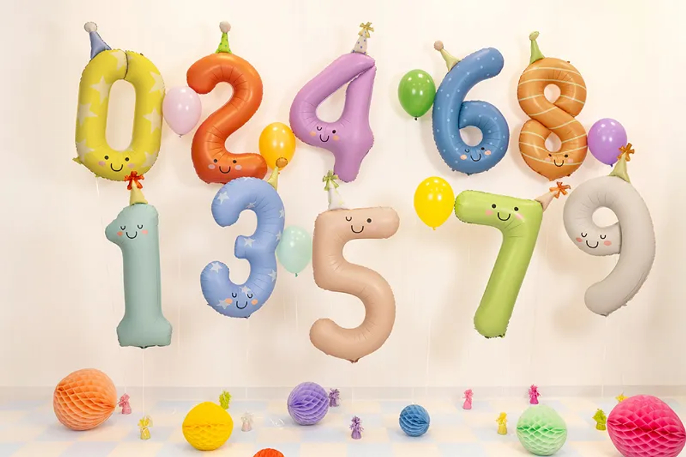 Шар с колпачком "Цифра 7" (86 см)