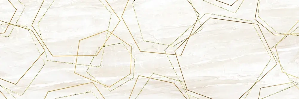 Декоративная плитка ALMA Ceramica DWU93DNV04R Denver 90x30 бежевая глянцевая с орнаментом