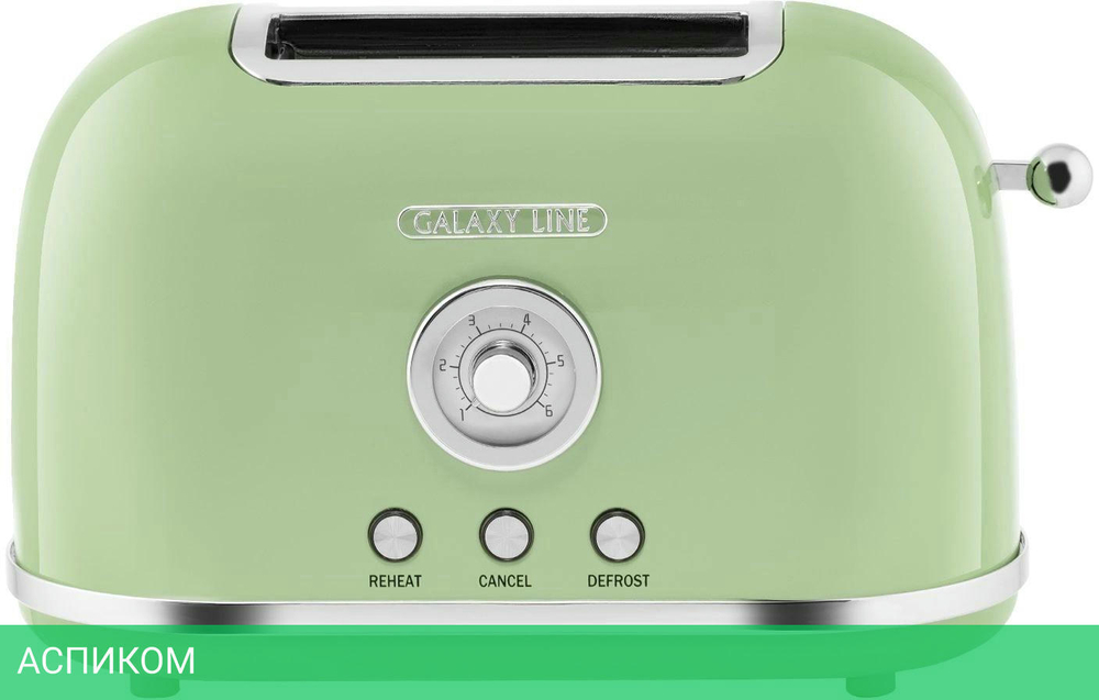 Тостер Galaxy Line GL 2911 оливковый (ГЛ2911Л)