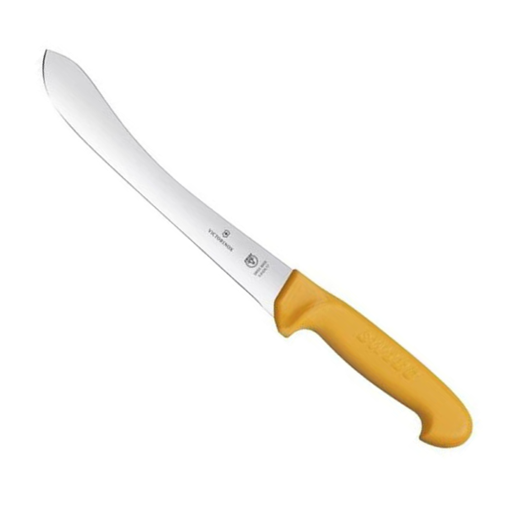 Нож Victorinox разделочный для мяса, лезвие 21 см прямое, желтый
