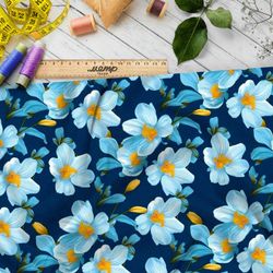 Ткань премиум габардин мелодичные штрихи природы