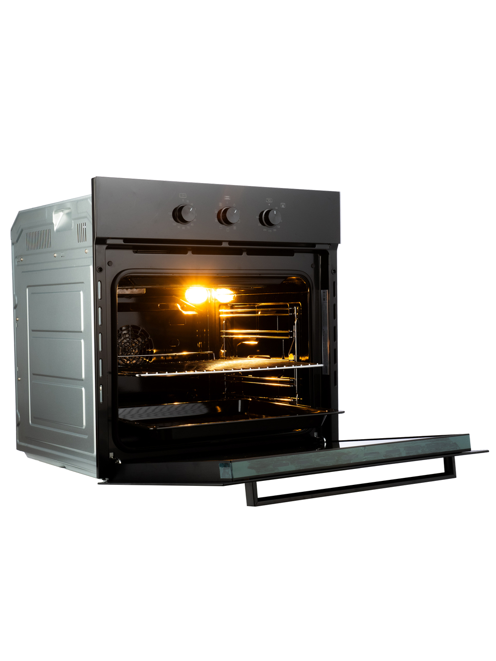 Духовой шкаф электрический встраиваемый MBO 6709-01 (BLACK) черное стекло, 70л, 9 режимов, до 250 Со (MACBI)