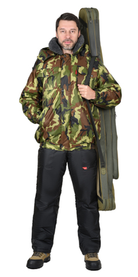 Куртка "ПОЛЮС" кор.,КМФ зеленая (ЧЗ) тк. Оксфорд