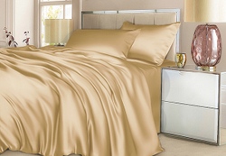 Постельное белье 2 спальное евро Luxe Dream Бежевый