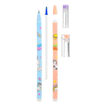 Ручка гелевая, пиши-стирай, Basir, синие чернила, серия "ЕДИНОРОГ ", корпус с рисунком, 12 шт