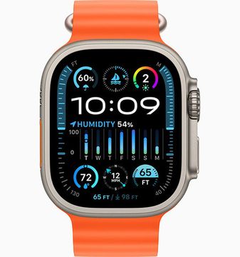 Apple Watch Ultra 2 GPS + Cellular 49mm (корпус - титан, ремешок Ocean Band оранжевый, IP6X)