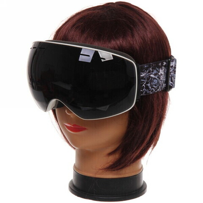 Очки горнолыжные H019, белая оправа/черная линза