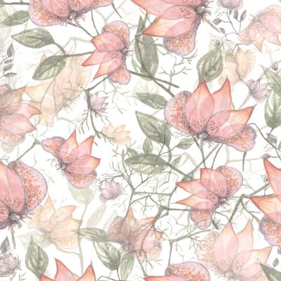 Элегантные акварельные абстрактные розовые цветы