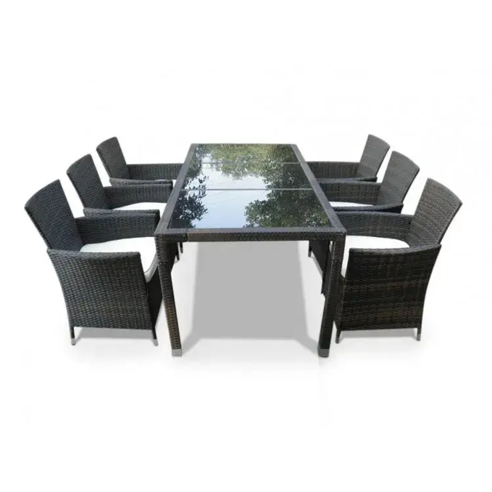 Обеденный комплект из искусственного ротанга на 6 и 8 персон 1312