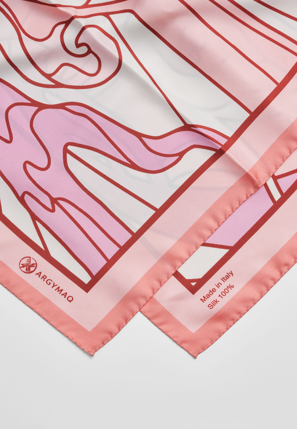 Шелковый платок Qyzgaldaq PINK 90×90