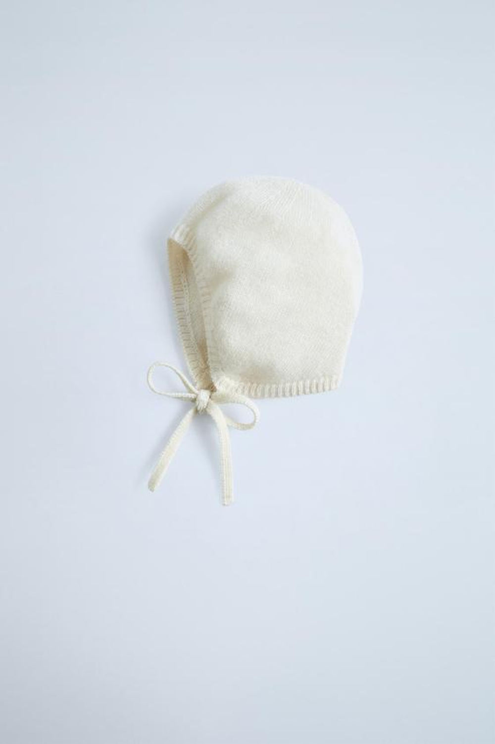 ZARA ЧЕПЧИК ИЗ 100% КАШЕМИРА, ЭКРЮ