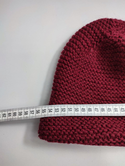 Шапка вязаная бордо